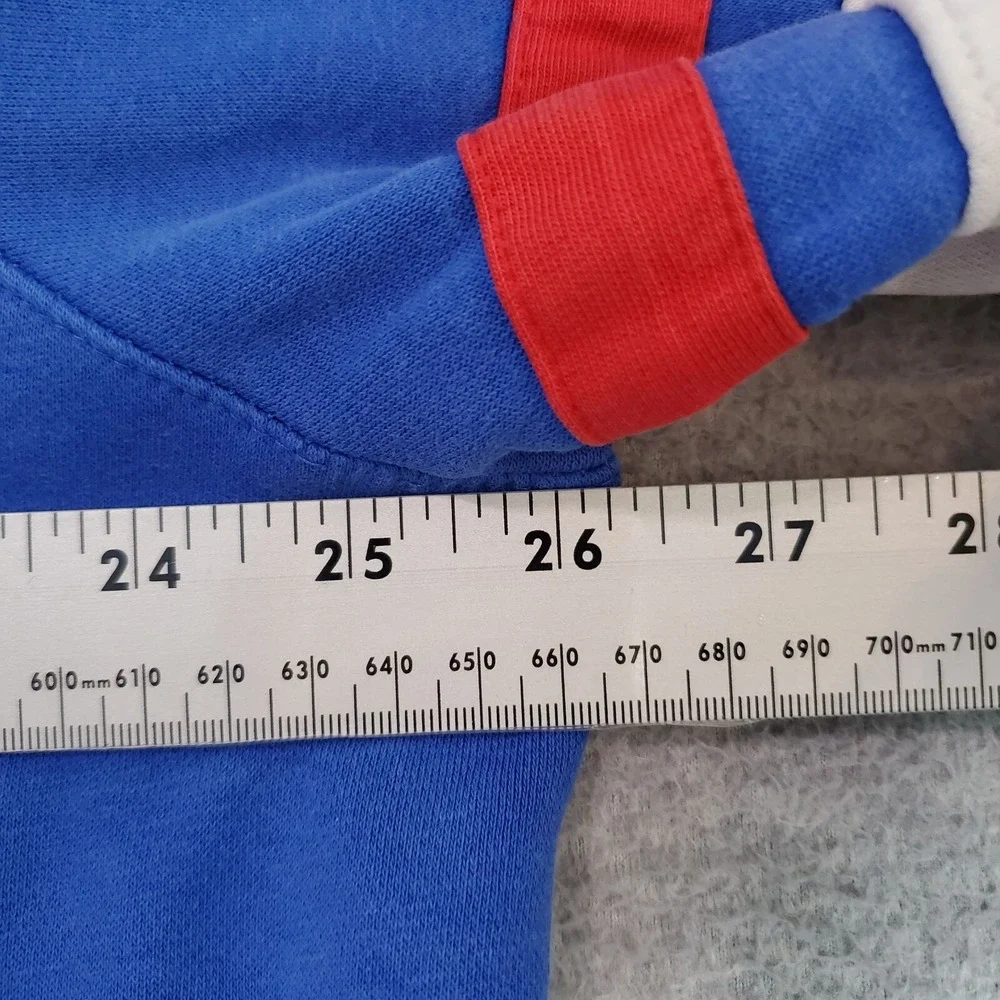 Nike‎ Air Men Sweatshirt XL Blue Hoodie Logo Spellout Embroidered Full Zip Y2K
